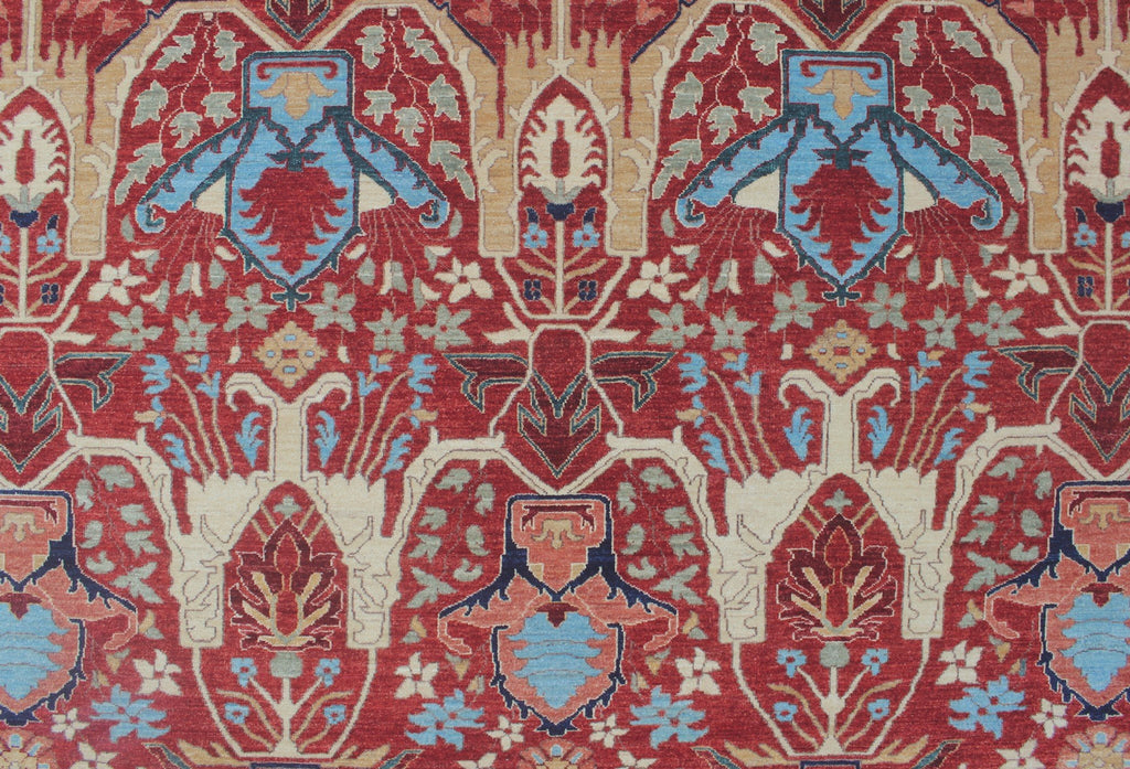 Rust/Blue Aria 9'10" 13'7" Ramez Rug, x