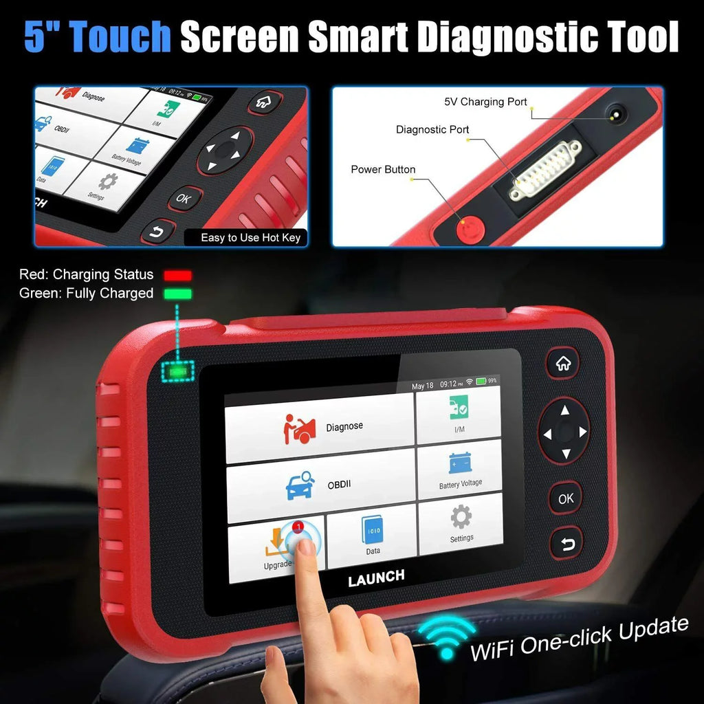 Diagnostic Engine LAUNCH Reader CRP123i ABS Transmission Code SRS OBD2 TOOLS Scanner