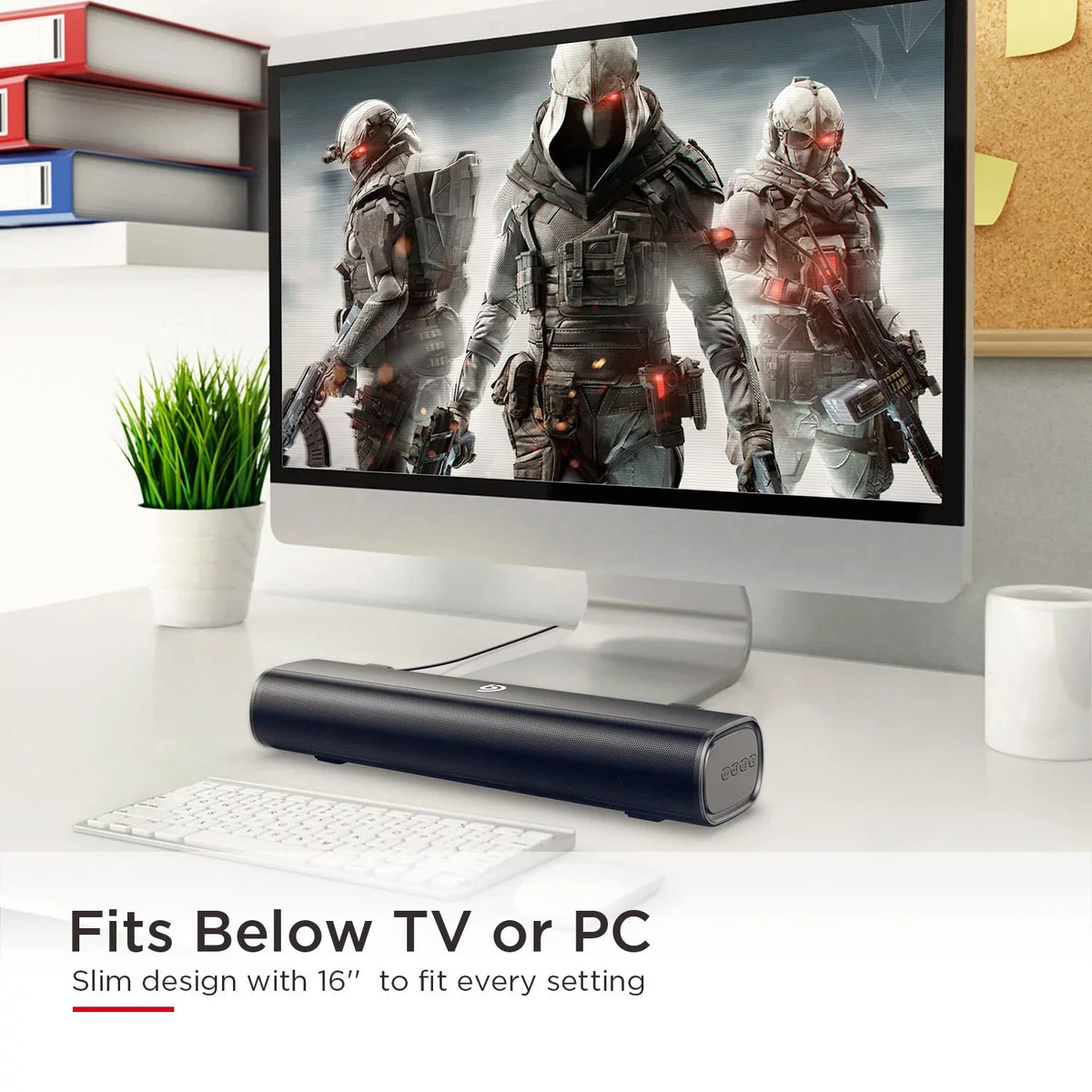 Sound Sound TV bar, Bluetooth TV, For 3D Wireless Bomaker 16-Inch Surround 2.0 5.0 Computer 105dB, Speaker, SoundBars