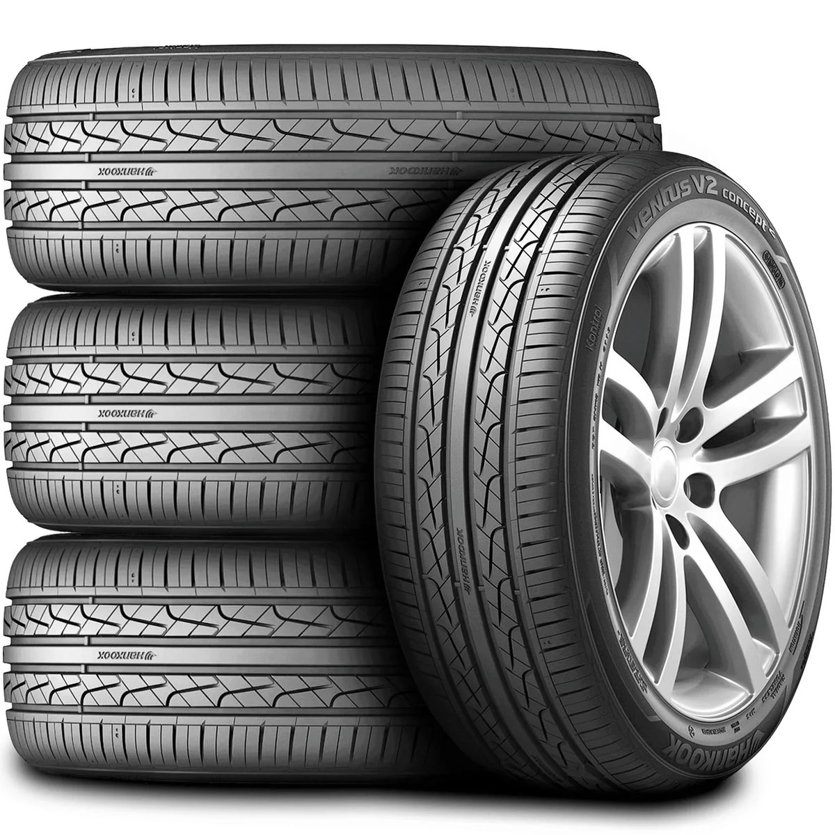 A/S High 4 V2 Fits: of 2012-18 Civic Honda Focus Titanium, Touring Tires XL 235/40R18 (FOUR) AS Ventus Set 95W Sport Ford Concept2 Hankook Performance 2017-23