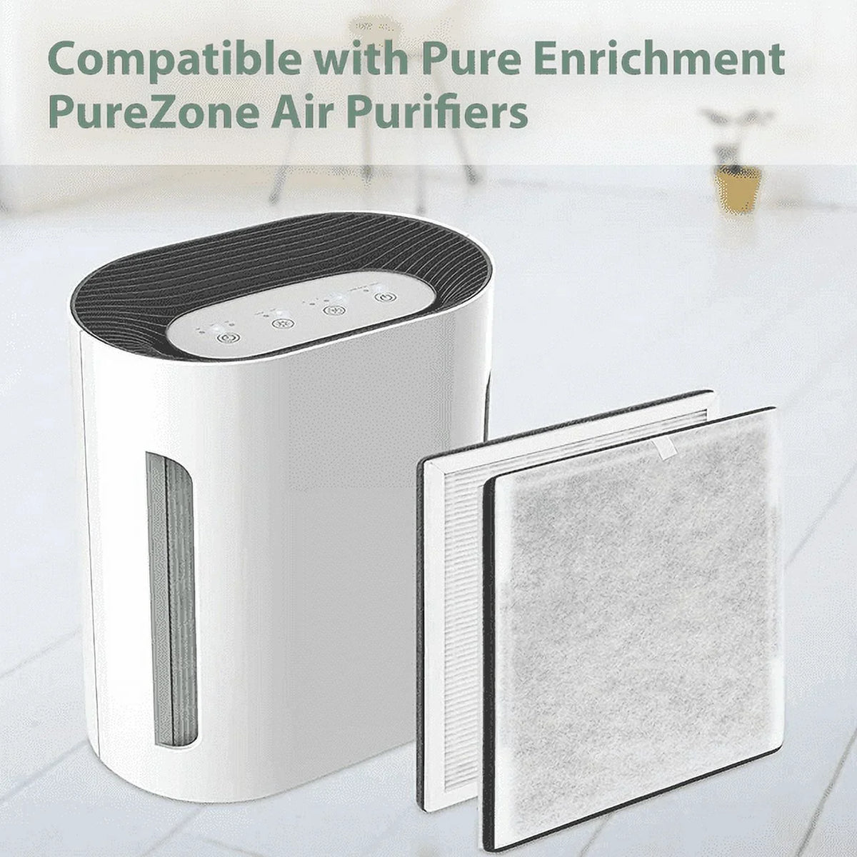 Prefilters, 2 Replacement PEAIRFIL for PureZone Activated Filter 2 Pure high quality & HEPA 3-in-1 Air Carbon HEPA True Replace Filter Pack H13 Purifier, Enrichment 2