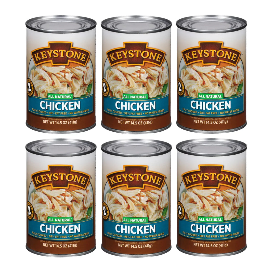 to (6 14.5 For Can Emergency ✅ and Survival Backpacking Camping Keystone Chicken Natural Ready All oz Eat Hiking Food Cans Pack) ✅