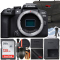 128GB Camera R10 (Body Bundle SanDisk + Premium Mirrorless SV Accessory Memory with Only) Canon EOS + Card Case
