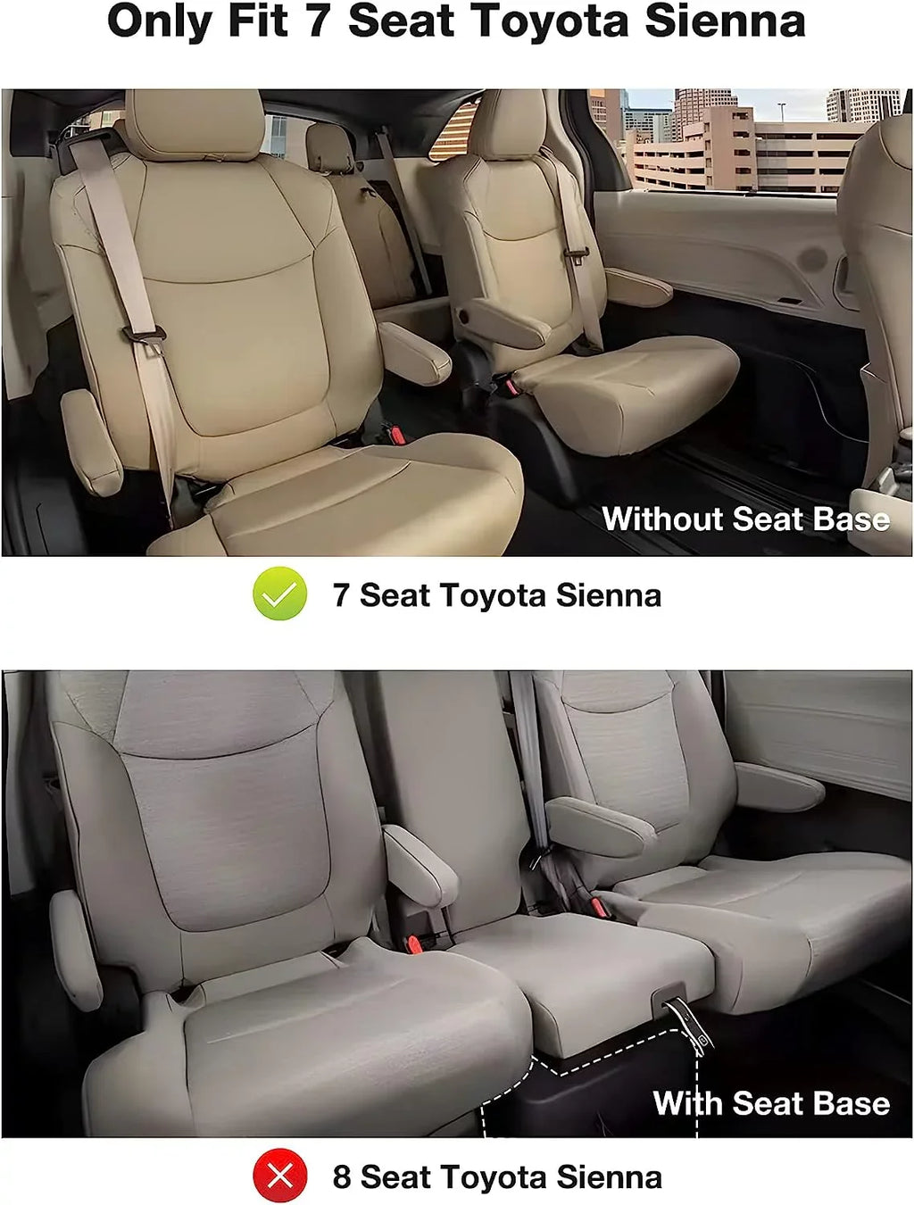Toyota 3W 7 TPE All weather for seat Car 7 Seat fit Liner Sienna Floor Sienna 2021-2024 Floor Mats