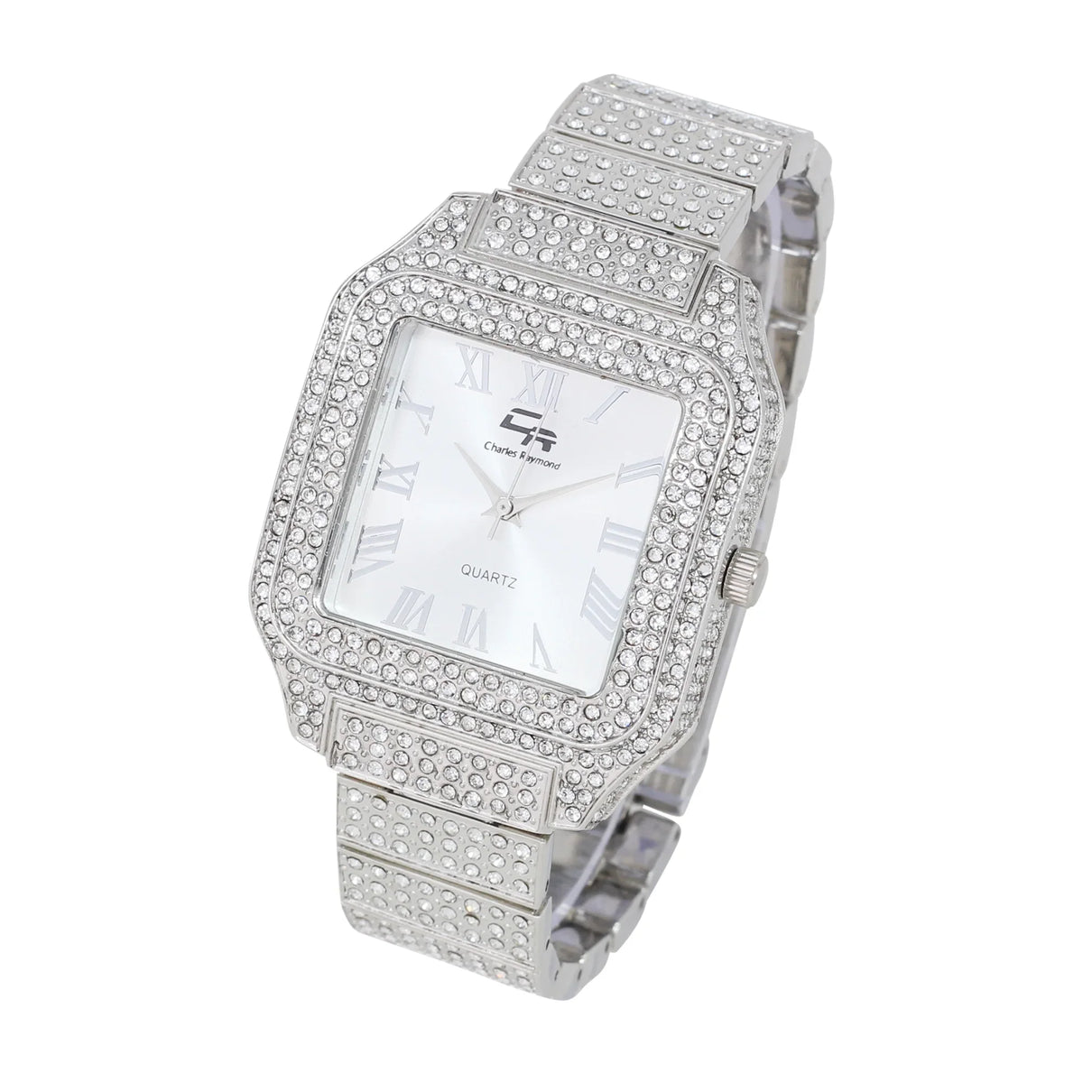 Glamour True Classic-SLV) trendy a Women's to Diamonds blinged-Out Beauty Crystal (L0513LA Testament Timeless Luxury Out Watch, and Iced