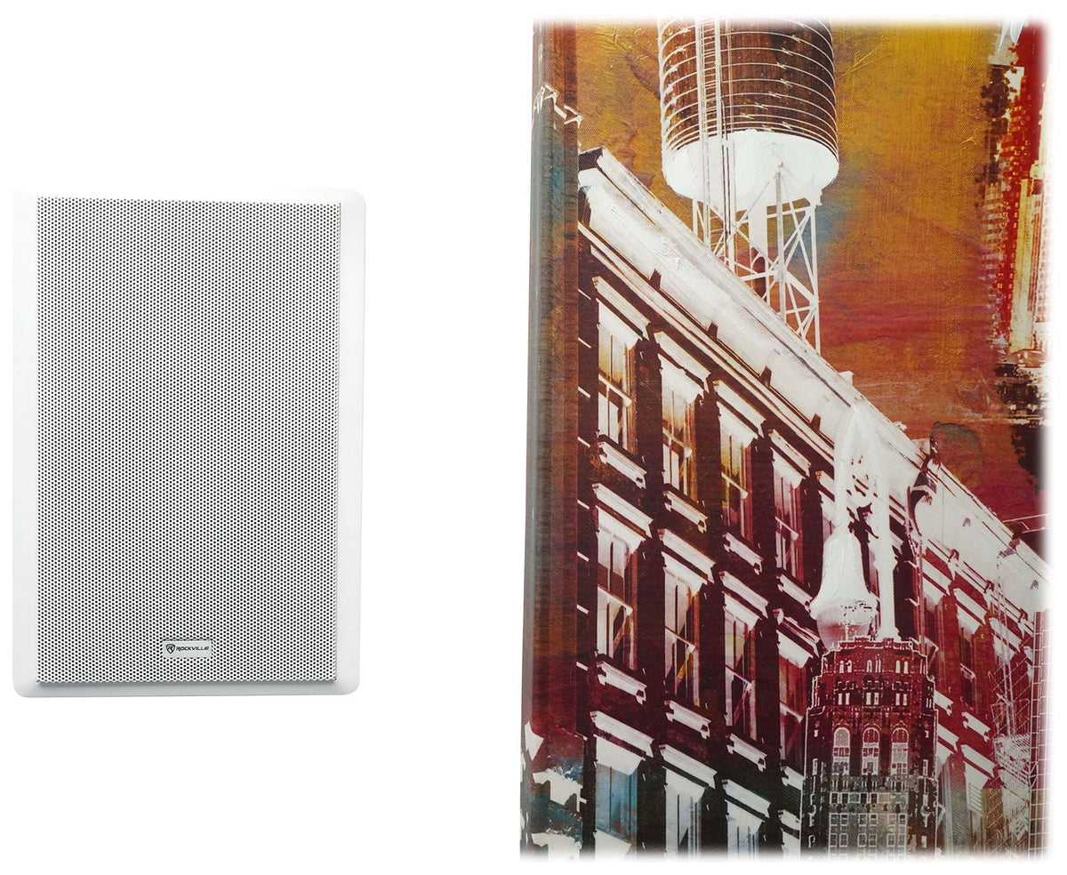 Speakers 4 Amp+4 Pendant+6 Wall White White Slim Restaurant/Bar/Cafe classic JBL 6-Zone