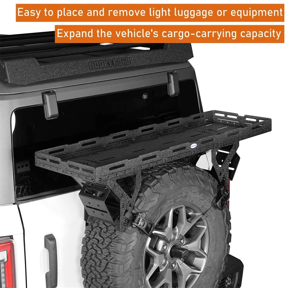 RV Wrangler Jeep Spare TJ Hooke Utility 1976-2024 Bronco Ford classic Tire JL Fit JK Road YJ Basket