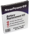 Replacement Video Full Warranty One and 006B 4th Generation HD Instructions, special edition 7" Life Amazon Kit Battery Fire with Extended Tools, Battery Year