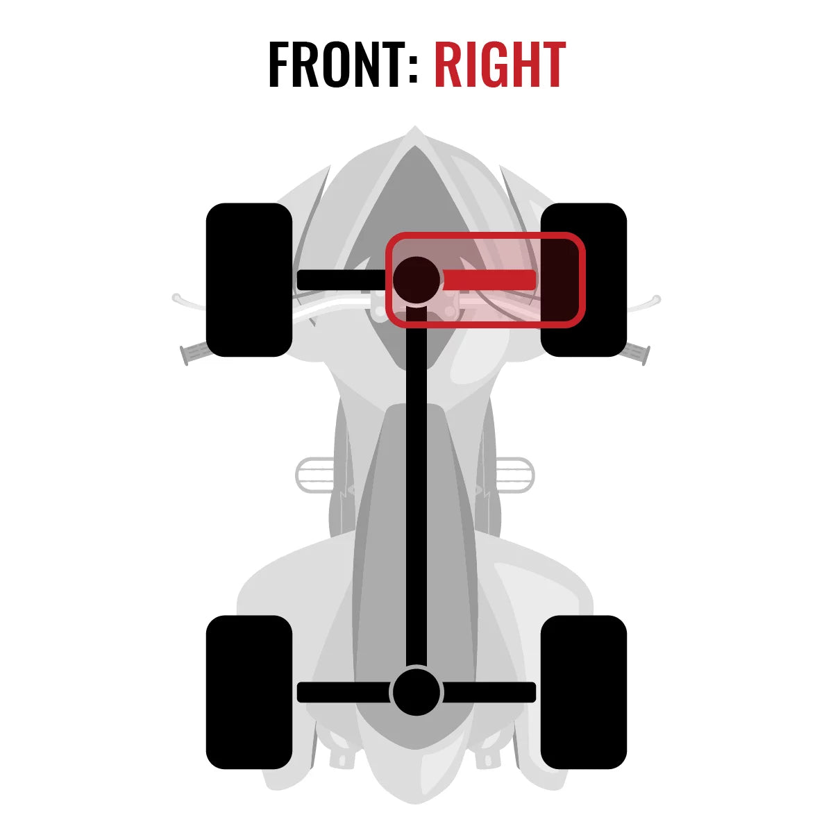 XDS 1000 4X4 - Can-Am Right Sixity with Axle 2015 Maverick Front DPS compatible XT