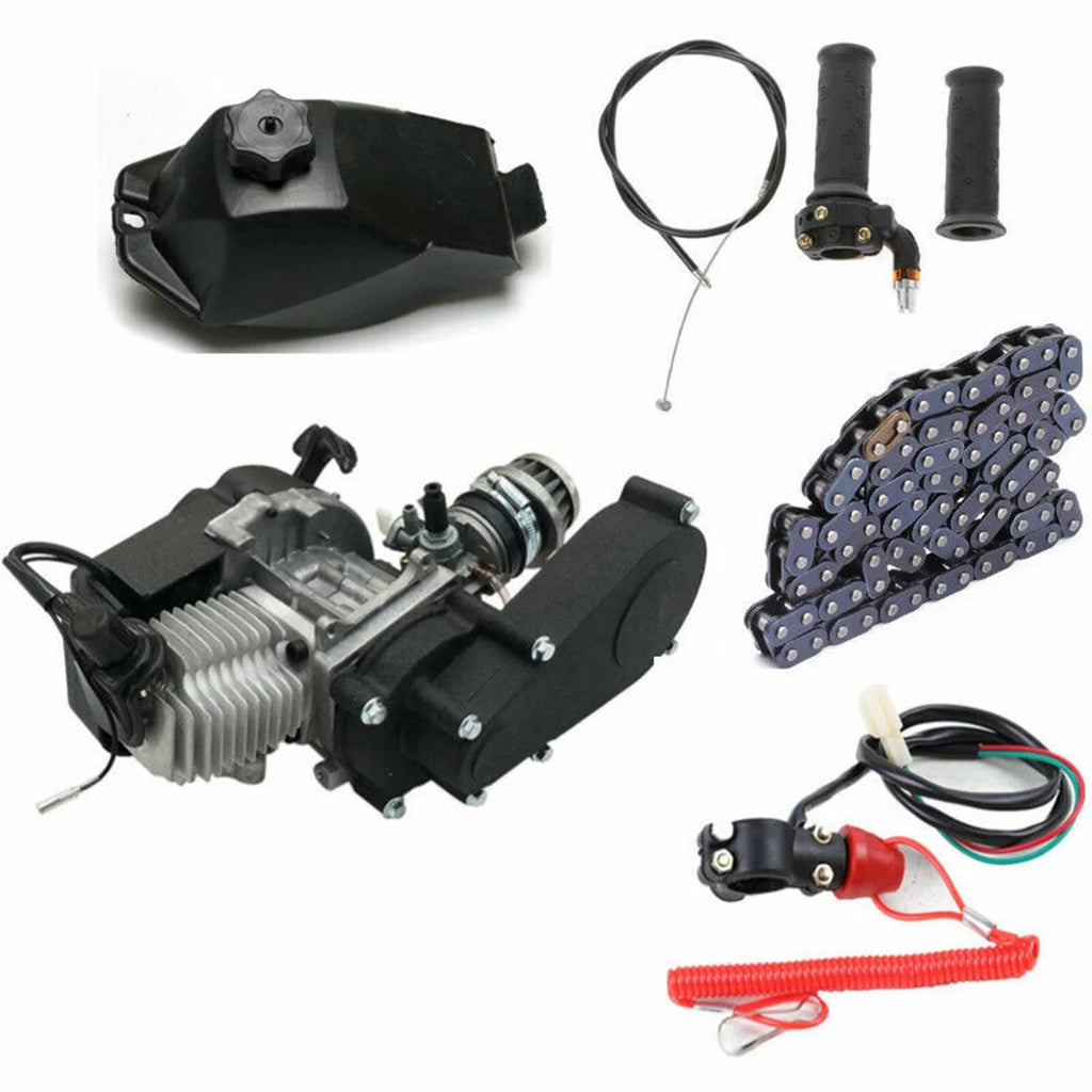 Vehicle Racing Mini Off-Road Air-Cooled Oukaning Engine Stroke Motor 2 Engine Pocket Bicycle Kit, Mini for 49cc new Atv