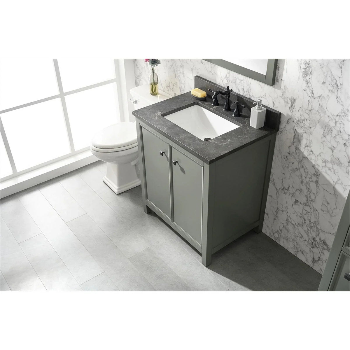 Furniture 30" Cabinet - MDF/Veneer Green Legion new Vanity Sink Contemporary Wood