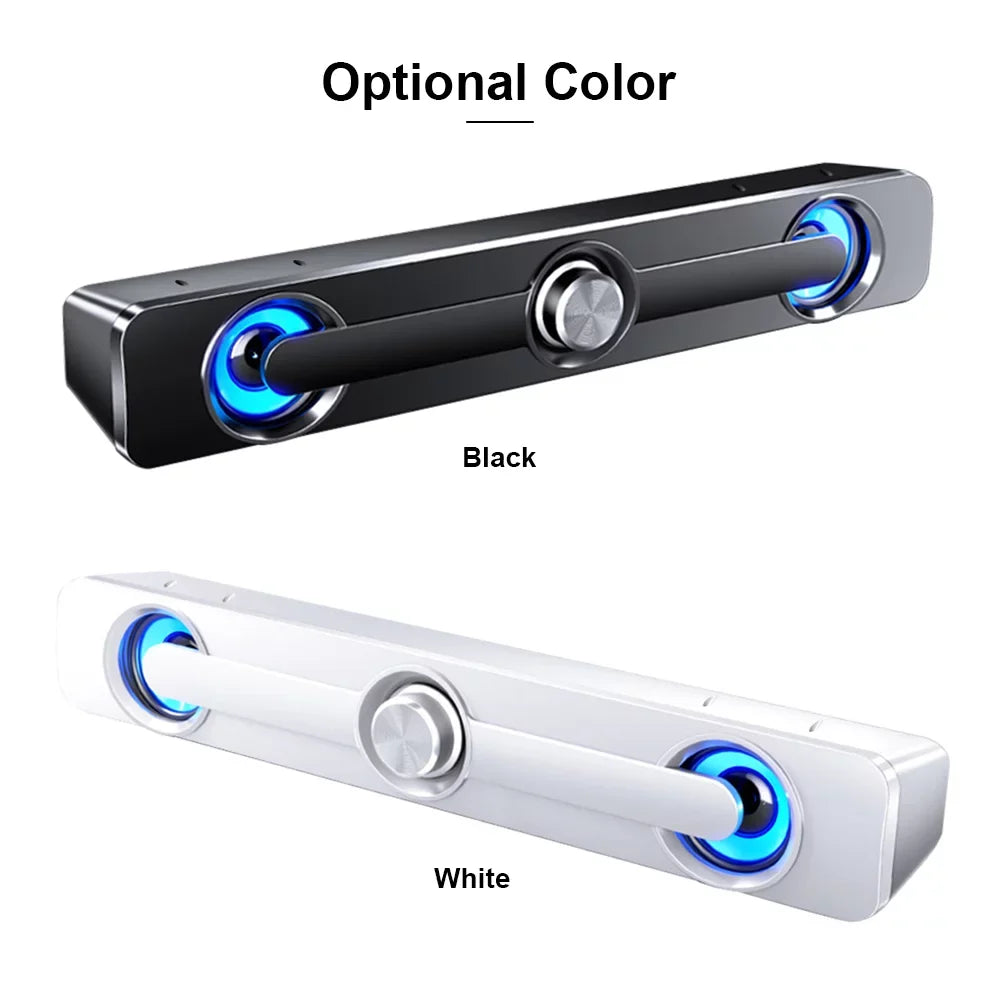 MP4 Tablet Bass PC Powerful Stereo Wired Subwoofer Phone Computer USB Sound MP3 Speaker Surround Box for Speaker Laptop V-111 Carevas Bar