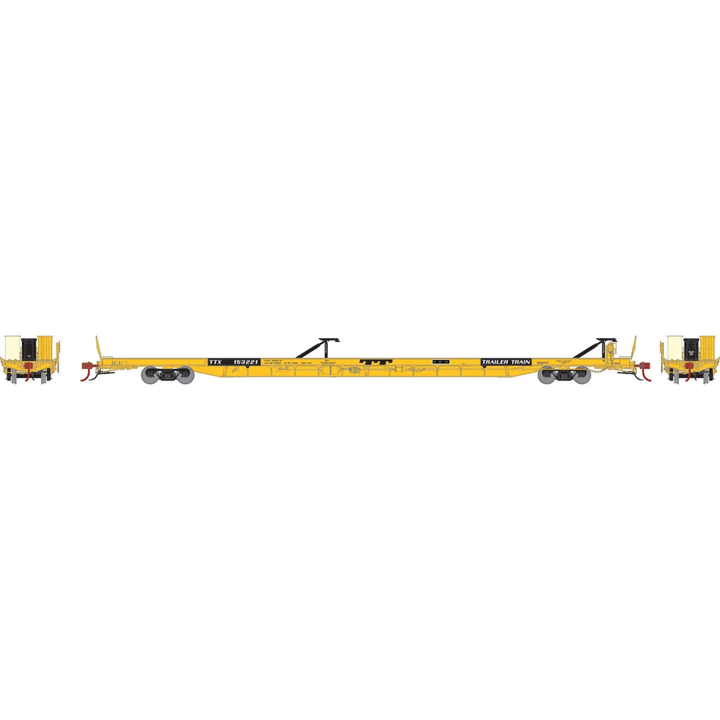 Trailer F89F HO #153221 ATHG69597 Athearn trendy Vehicles HO TTX/Yellow