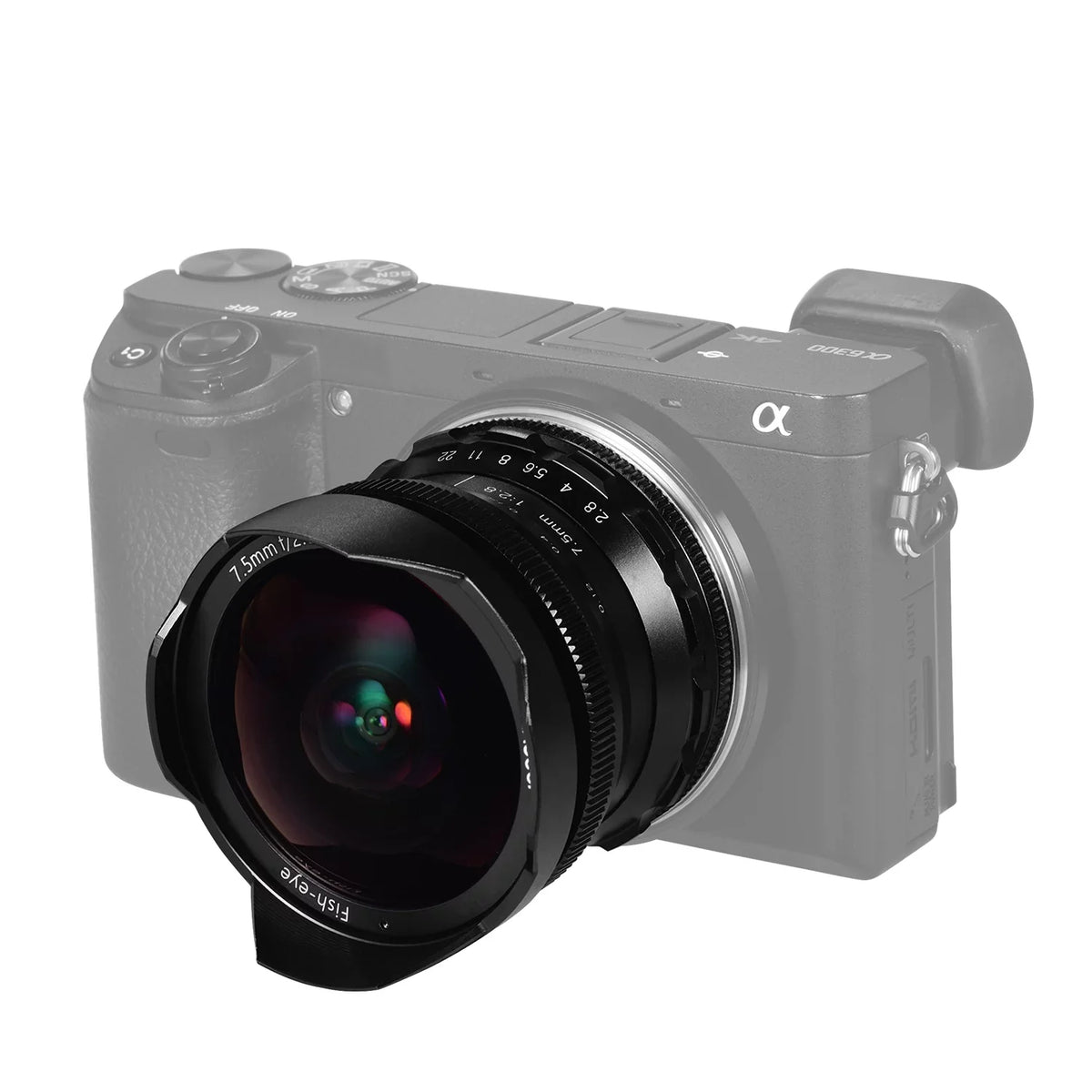E-Mount 180° Andoer Lens Camera Ultra Large Focus F2.8 Compatible APS-C A6300 A6500 Frame with A6400 Lens Fisheye Andoer 7.5mm Angle Manual A6600 A6000 A6100 Wide 5100 A77II Aperture