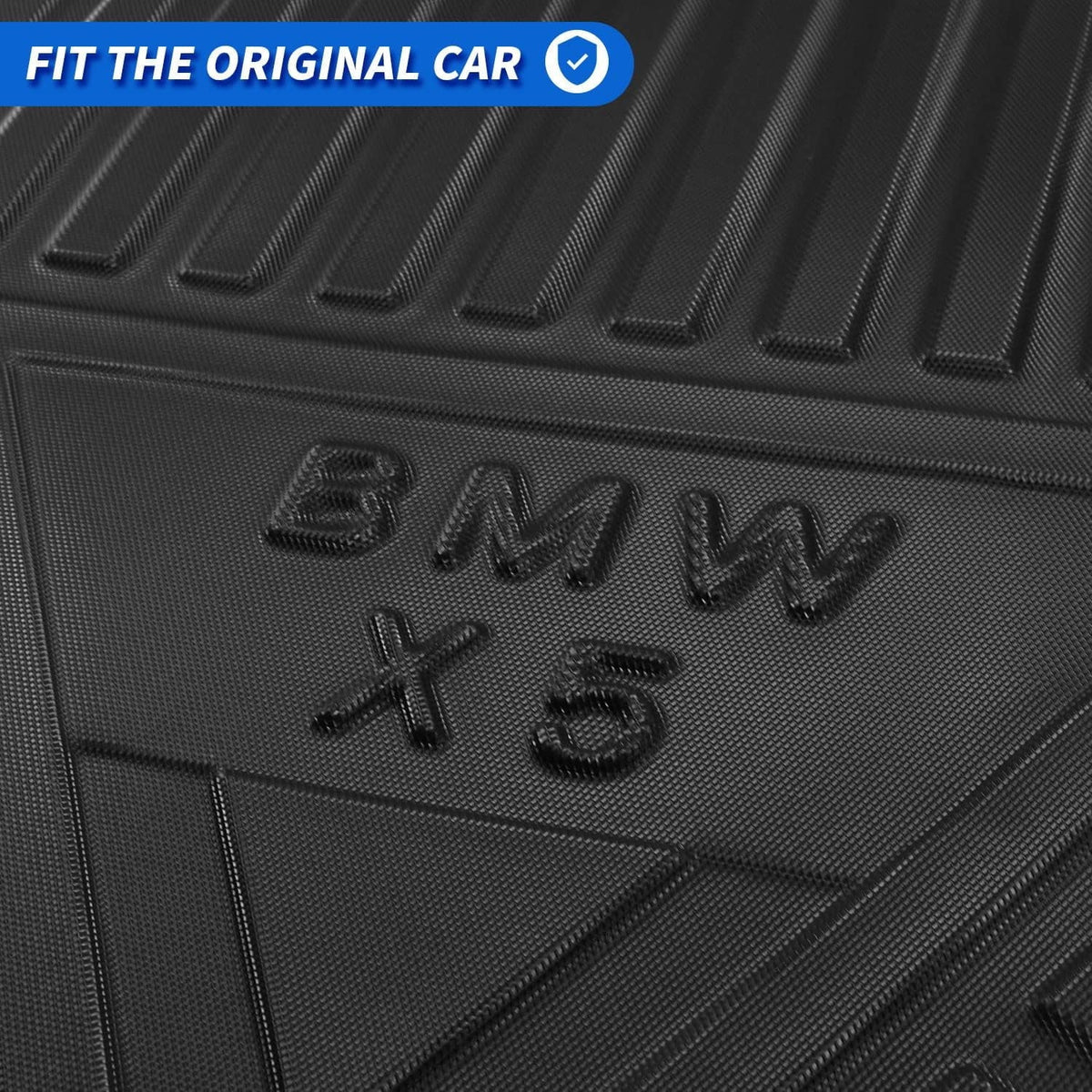 Mat Black Floor X5 2024 , 2019 Weather Accessory 2023 2021 BMW Rear 2020 All 2022 Cover Liner Cargo BMW X5 2019-2024 for fit Trunk Cargo Tray
