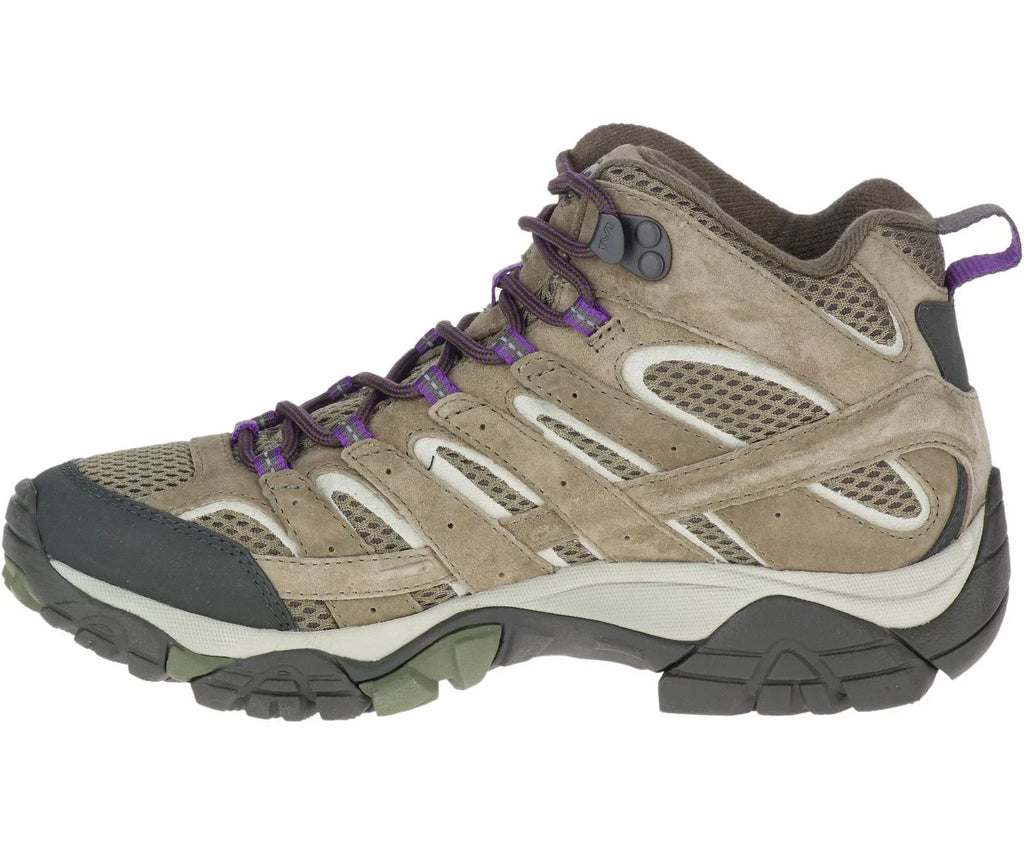 Moab Mid Hiking Women's 8.5 Olive, Shoes, Ventilator 2 Merrell Wide Size