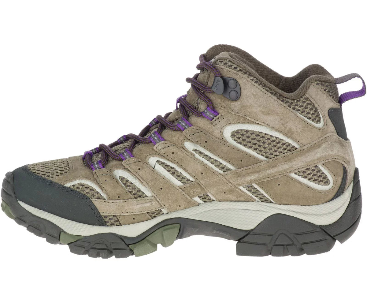 Moab Mid Hiking Women's 8.5 Olive, Shoes, Ventilator 2 Merrell Wide Size
