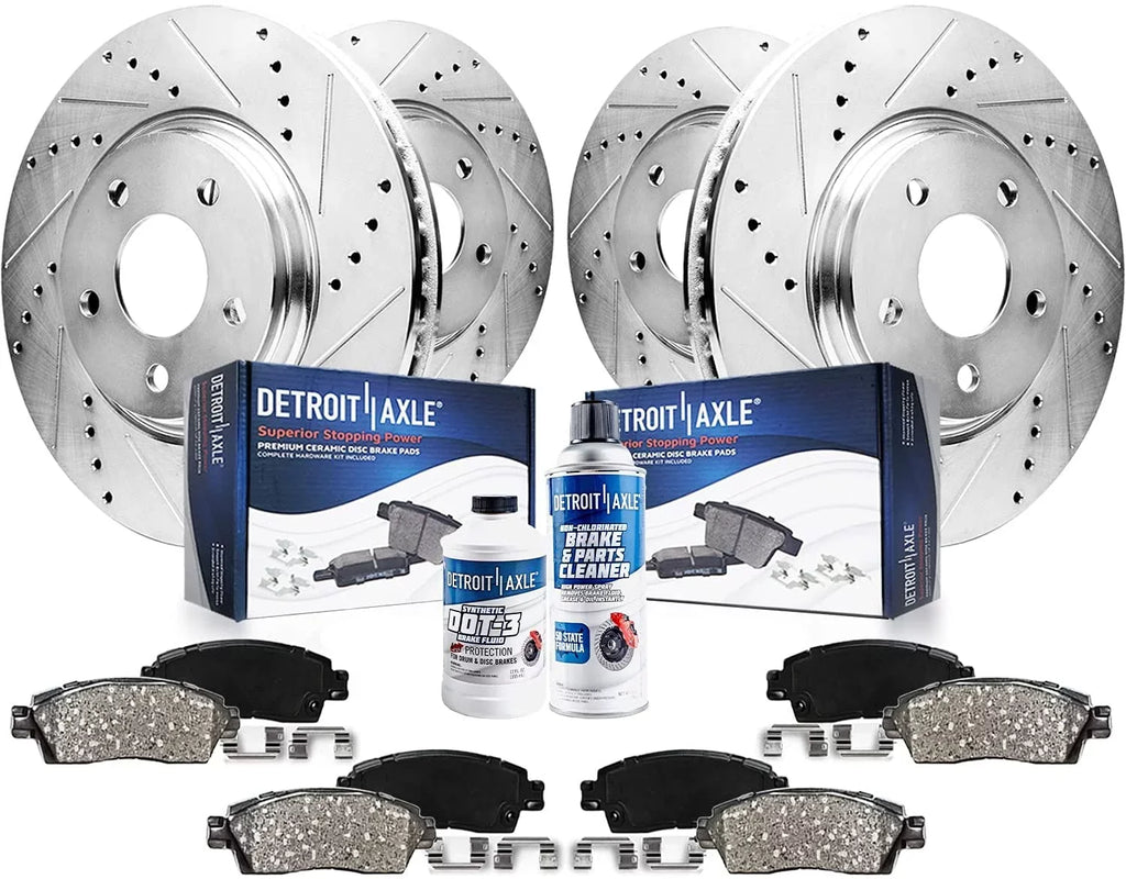 Brake Drilled Brake Equinox Chevrolet 2013 - for 2010-2017 special edition Rear Kit Front Axle 2012 Terrain Disc & GMC 12.64" Pads Replacement: Detroit 2016 front Rotors 2011 Ceramic 2014 Slotted 2015 Rotor Brakes