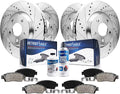 Brake Drilled Brake Equinox Chevrolet 2013 - for 2010-2017 special edition Rear Kit Front Axle 2012 Terrain Disc & GMC 12.64" Pads Replacement: Detroit 2016 front Rotors 2011 Ceramic 2014 Slotted 2015 Rotor Brakes