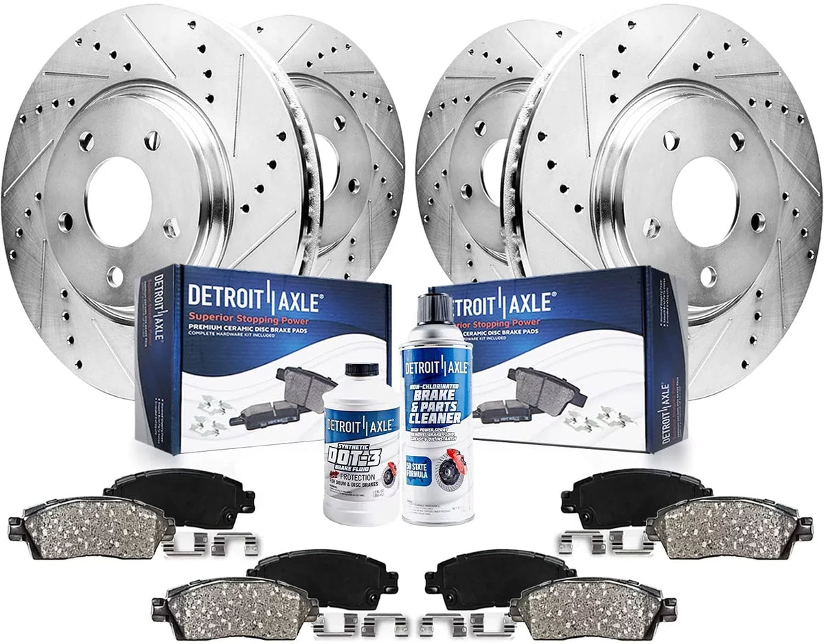Brake Drilled Brake Equinox Chevrolet 2013 - for 2010-2017 special edition Rear Kit Front Axle 2012 Terrain Disc & GMC 12.64" Pads Replacement: Detroit 2016 front Rotors 2011 Ceramic 2014 Slotted 2015 Rotor Brakes