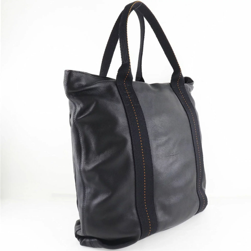 Unisex Pre-Owned special edition Tote Voderma Hermes (Fair) Vertical PM Black Caravan Bag
