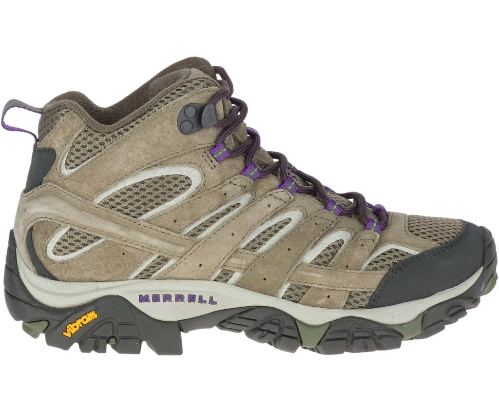 Moab Mid Hiking Women's 8.5 Olive, Shoes, Ventilator 2 Merrell Wide Size