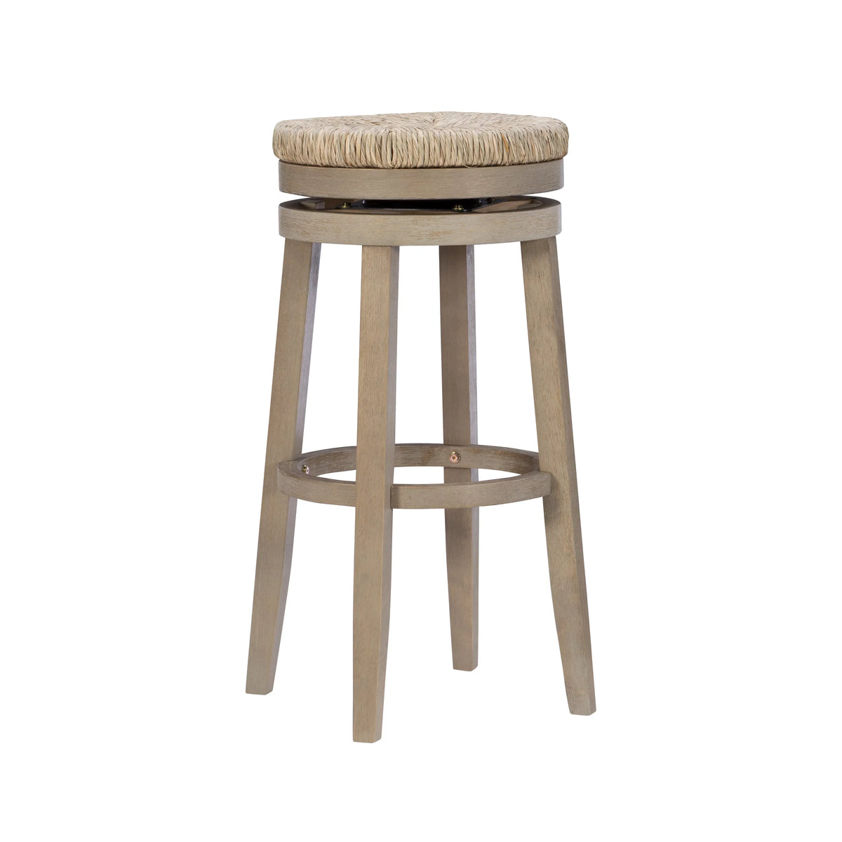 Stool with with Rush Swivel, Morgan Backless trendy Natural 31.5" Bar Natural