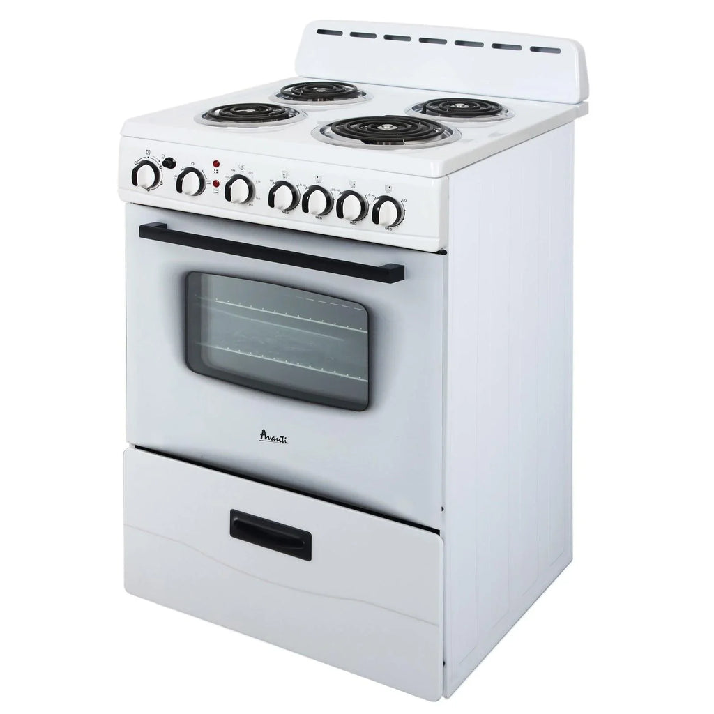 24 Electric Avanti high quality Inch White Freestanding ERU240P0W Range -