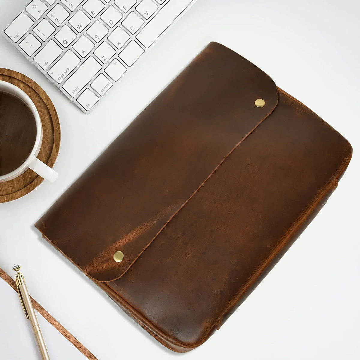 Document Leather Envelope Folio Grain MacBook File Portfolio Folder special edition Sleeve Case Top Holder