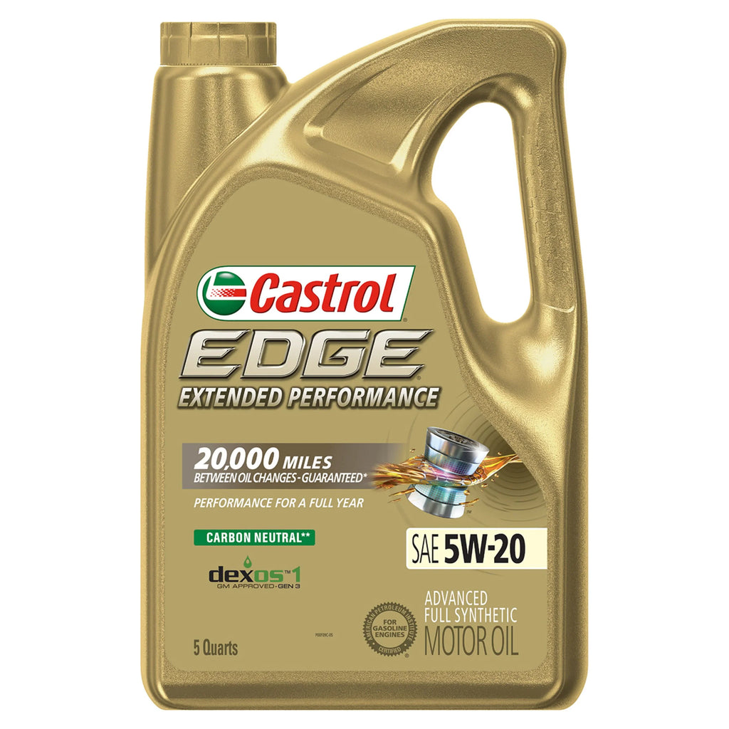 Performance Quarts Advanced Motor Full 5W-20 Castrol Oil, 5 Extended EDGE Synthetic