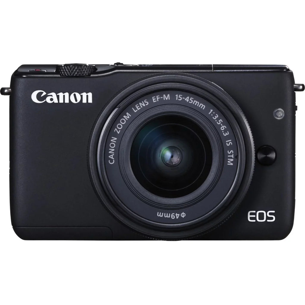 EOS Camera Black Mirrorless Lens, with Megapixel Canon M10 18 0.59", 1.77",