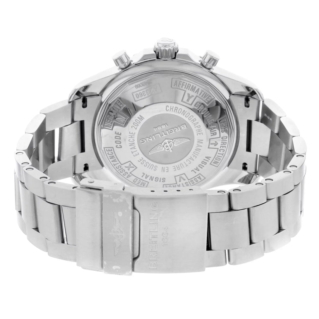 Watch A2336035-BA68SS Black Chronospace Automatic Mens Breitling Dial