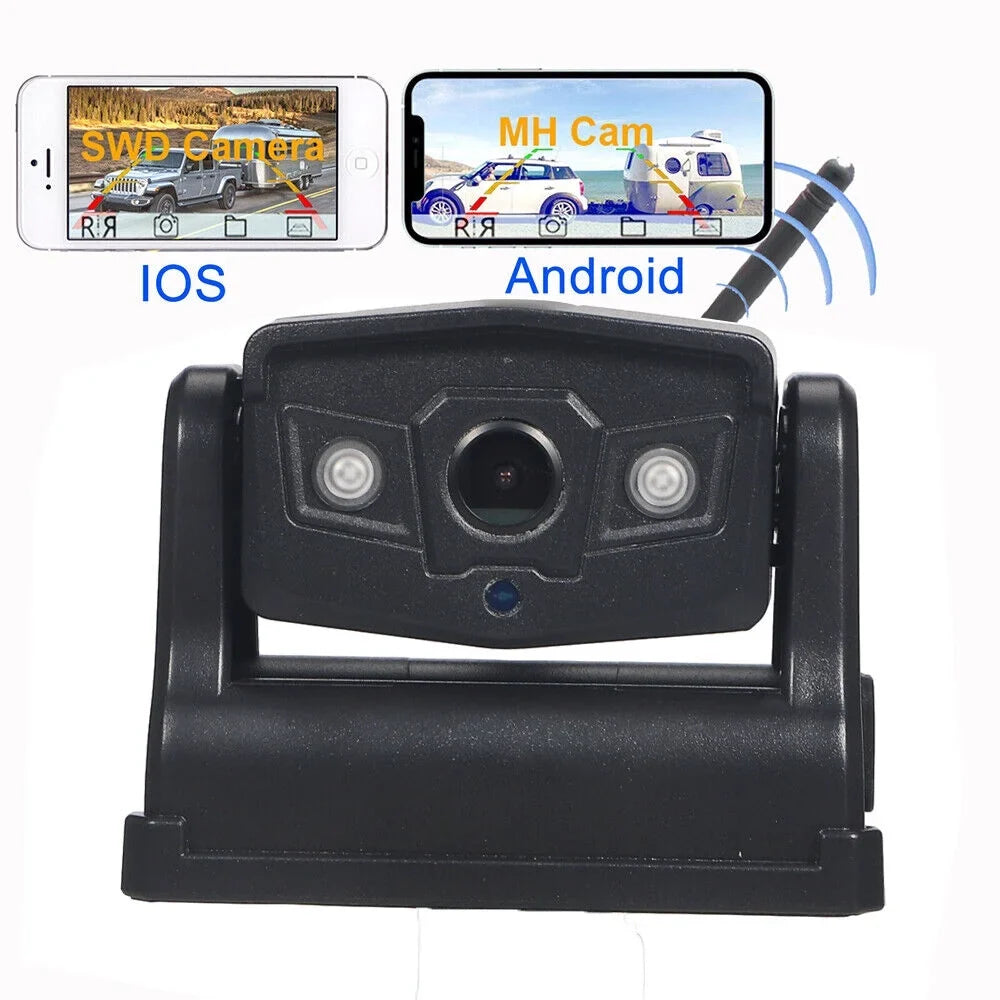 9600mAh Battery, Wireless JahyElec Mount, Magnetic classic for WiFi Front/Rear Backup Camera, Ideal View