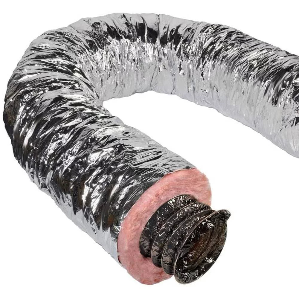 Duct Flexible QuietFlex R6 25' Insulated classic Flex 7"Silver