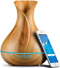 Light Oils, Aromatherapy Smart Essential WiFi Diffuser Wood Sierra Humidifier Home Modern for 400 and ml