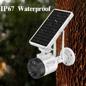 (2 Battery Vision, Surveillance Rechargeable Wi-Fi Panel, Solar Solar Camera Detection, Outdoor Security Dual 2K Night Antenna Camera, Wireless Pack) AI WEILAILIFE with