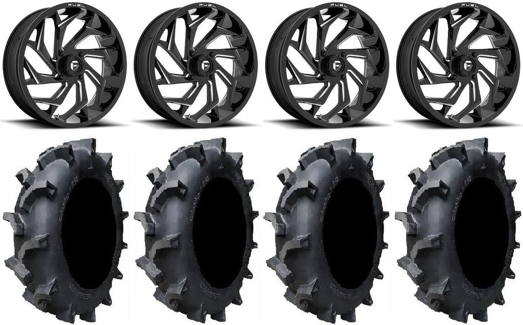 900/1000 1000 Fuel Interforce 35" Ranger Wheels / RZR XP PRO XP Black 628 / Reaction 18" Tires XP Polaris