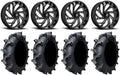 900/1000 1000 Fuel Interforce 35" Ranger Wheels / RZR XP PRO XP Black 628 / Reaction 18" Tires XP Polaris