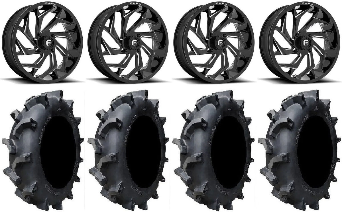 900/1000 1000 Fuel Interforce 35" Ranger Wheels / RZR XP PRO XP Black 628 / Reaction 18" Tires XP Polaris