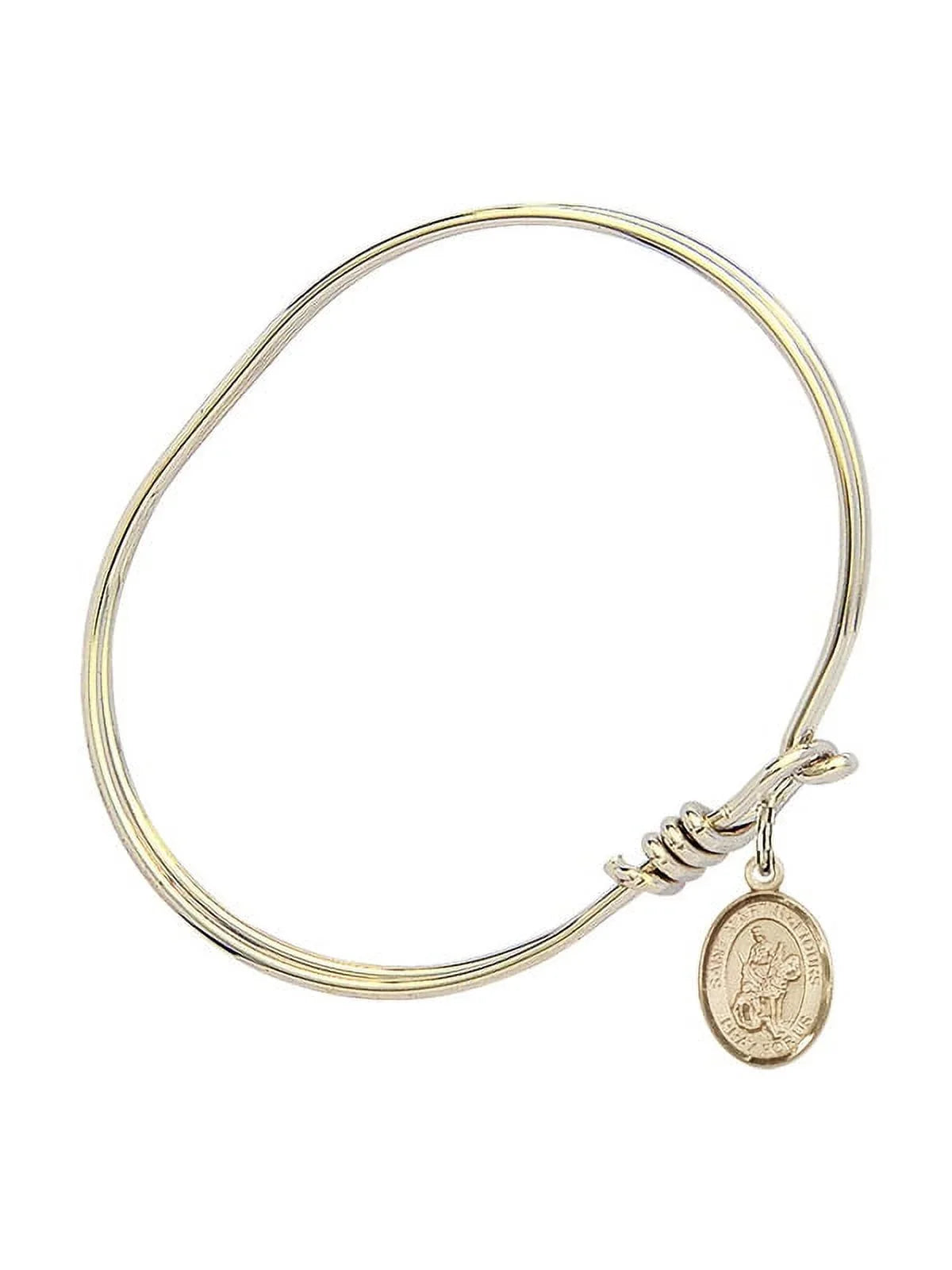 w/ Oval inch Gold-Filled of Eye Hook Bangle in Tours 3/4 Bracelet St. 5 Martin