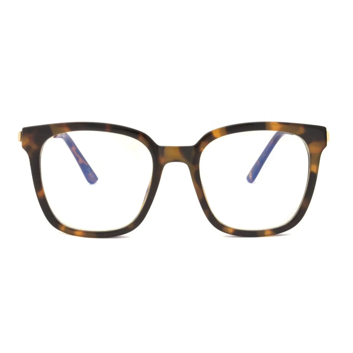 Rachel Blocking Glasses, Rachel Blue Tortoise Square Roy shell Light Frames