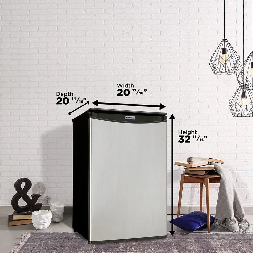 Glass All Shelves DAR044A4BSLDD Auto Cantilever Danby Defrost Refrigerator Cf new Estar 4.4