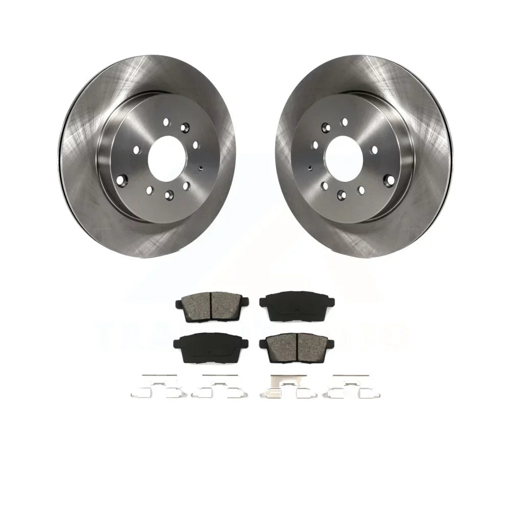 Semi-Metallic - Pads For K8S-101881 2007-2015 Auto Brake And Rear Mazda Rotors Transit Kit Disc trendy CX-9