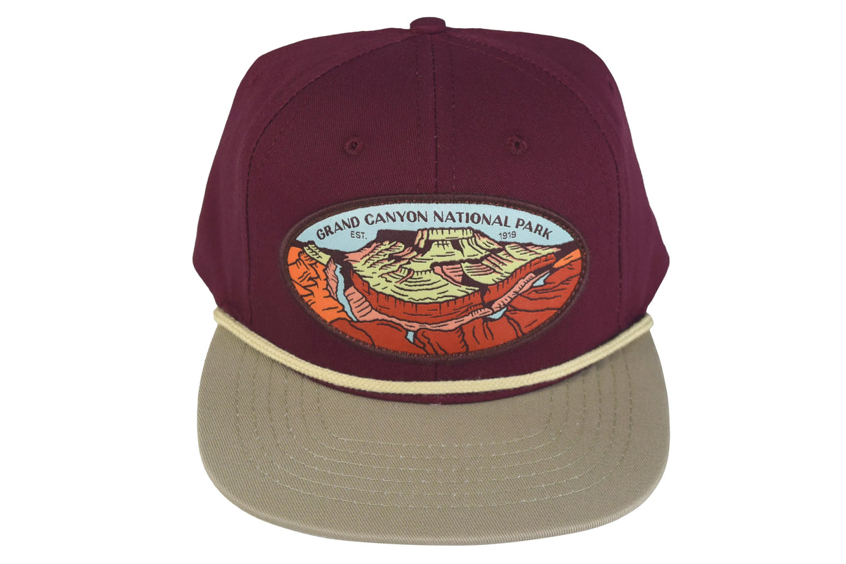 Snapback Canyon Park Provisions special edition Hat National Sendero Grand Wine/Khaki Cap