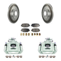 Dual C/V Transit Rotors Front Pads Rear Kit Auto KCG-100133P For 2012 With Ram And Caliper Piston Semi-Metallic Disc Brake Coated