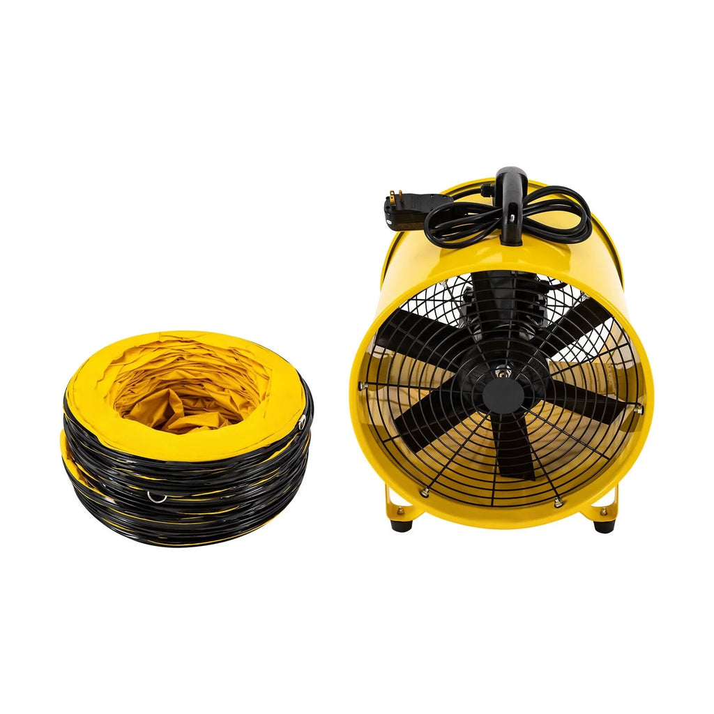 Extractor Portable Home Blower & Noise Utility Fan classic Fume High-Velocity 3178 16-Inches for CFM 32.8ft with Hose, Low 2160 1100W and Duct Exhaust Ventilator, Job Site