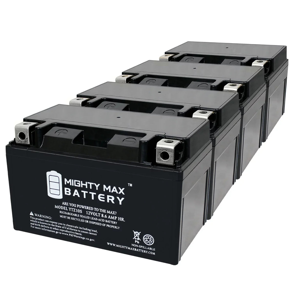 1000 with 8.6AH - Pack GSX-R1000 YTZ10S Replacement compatible Battery 4 Suzuki 12V 00-17