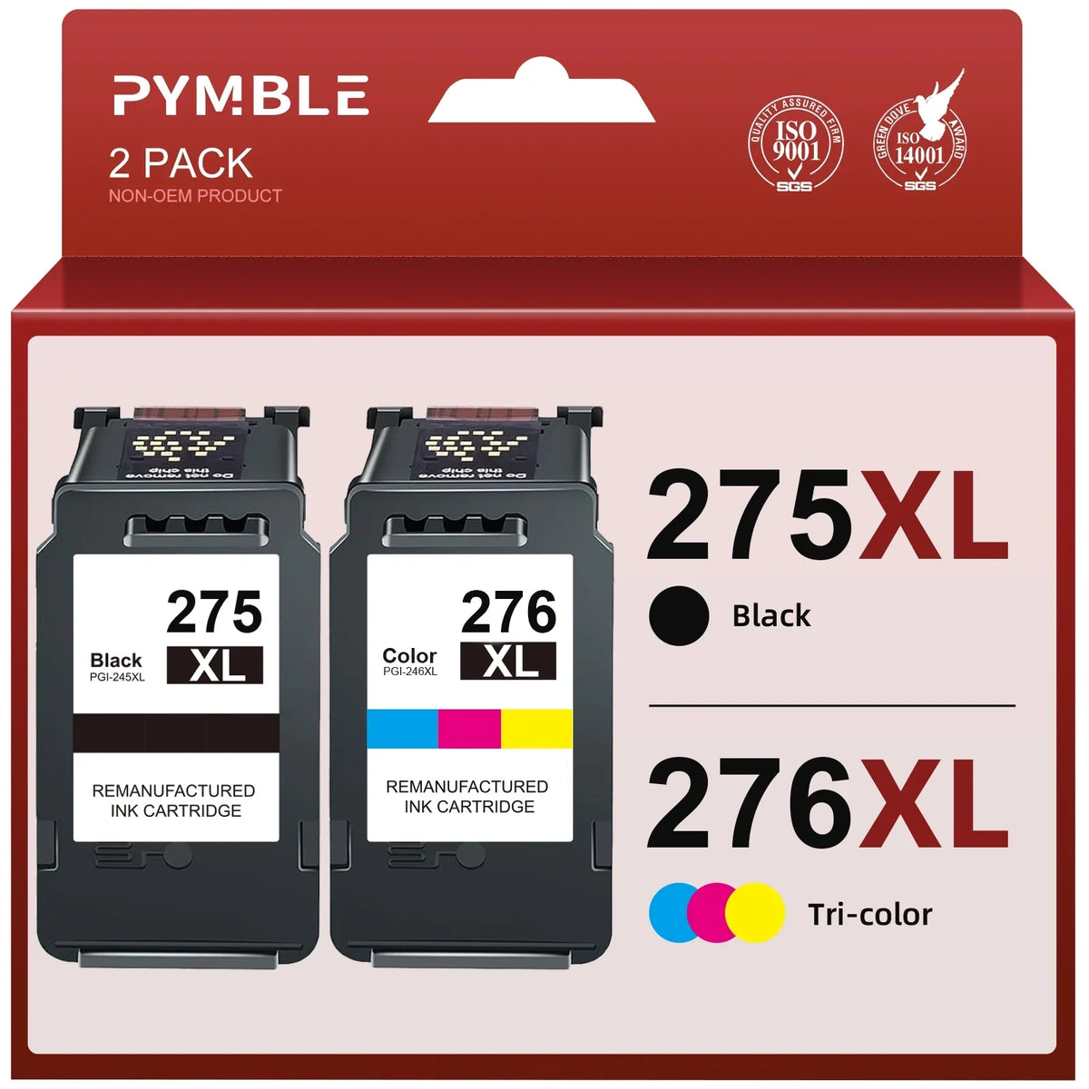 276XL (1 TR4700 TR4720 275 Black, Canon TR4722 PG Canon 275 and CL276 ink Ink 276 for TS3522 275XL for 1 Pixma 275 Tri-Color) Ink for Cartridges TS3520 TS3500 Canon
