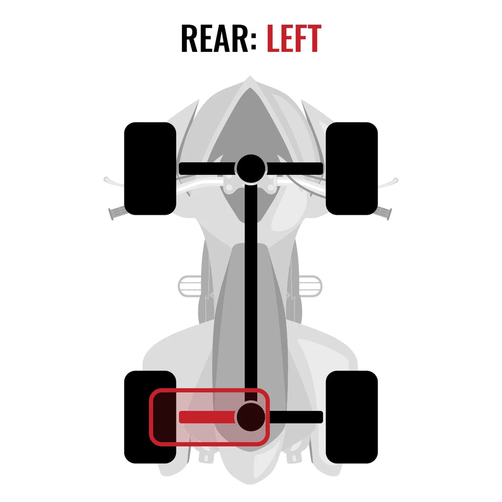 special edition Left - Rear Sixity Axle 1000 with Can-Am compatible Outlander XT 2015 EFI 4X4