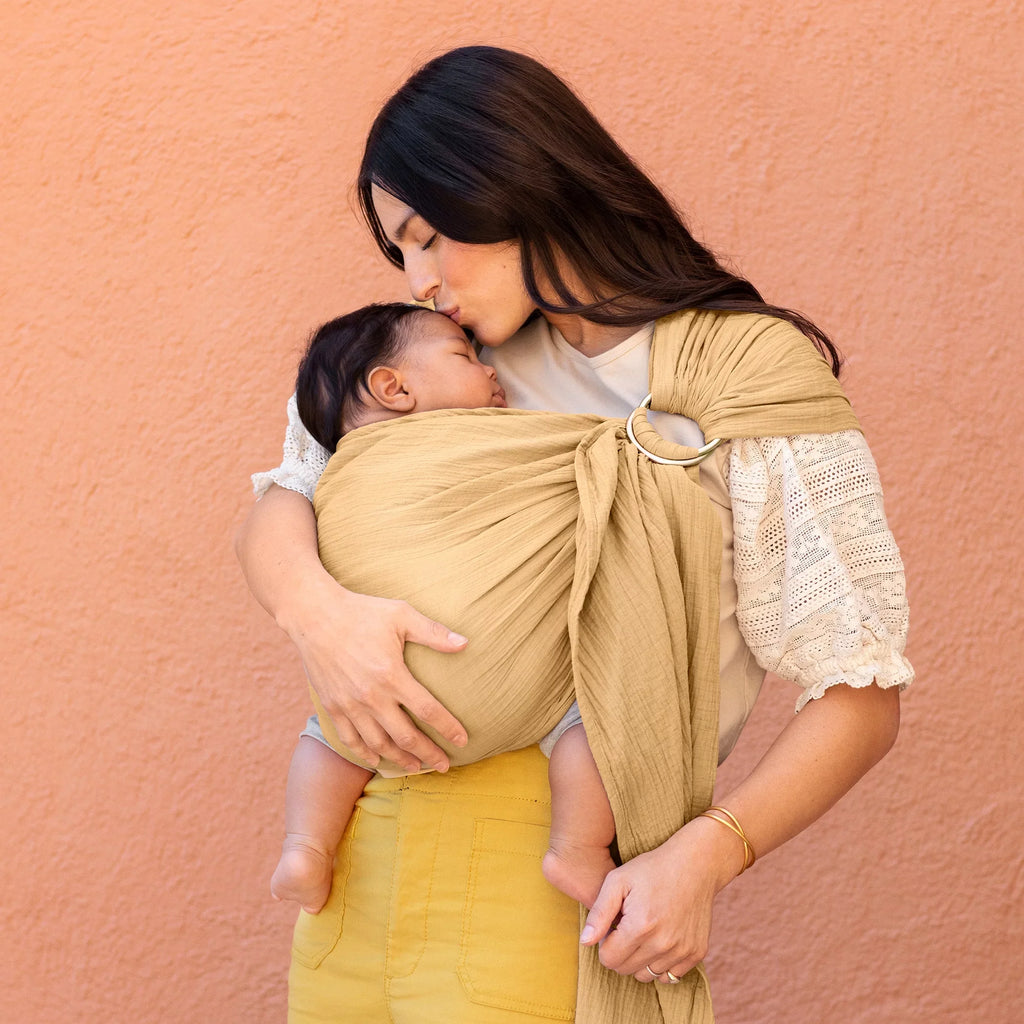 Sling Ring high quality Carrier Baby Saffron in Wrap Moby